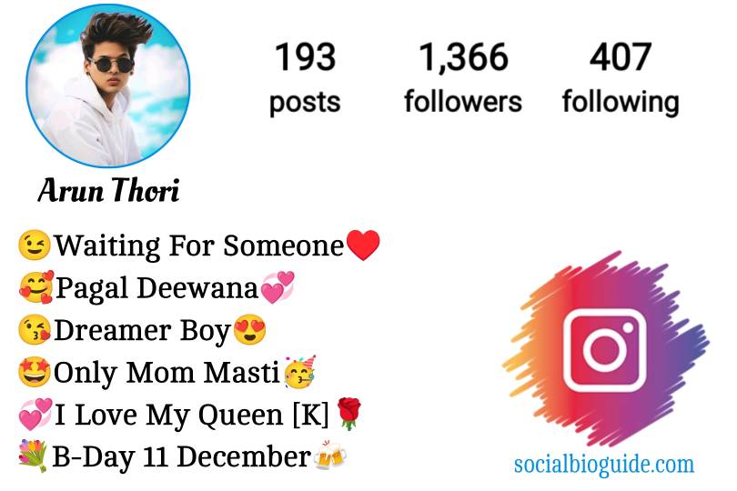 Instagram Bio For Boys