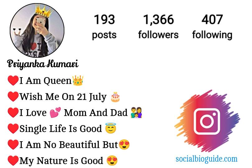 Instagram Bio For Girls