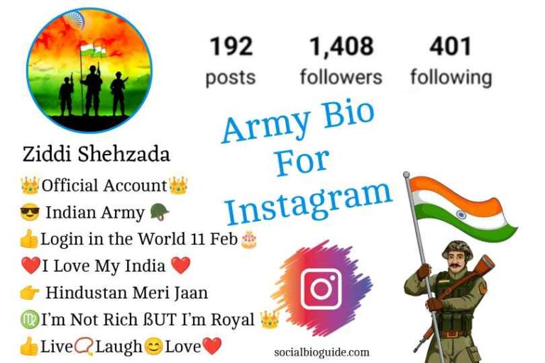 Army Bio For Instagram