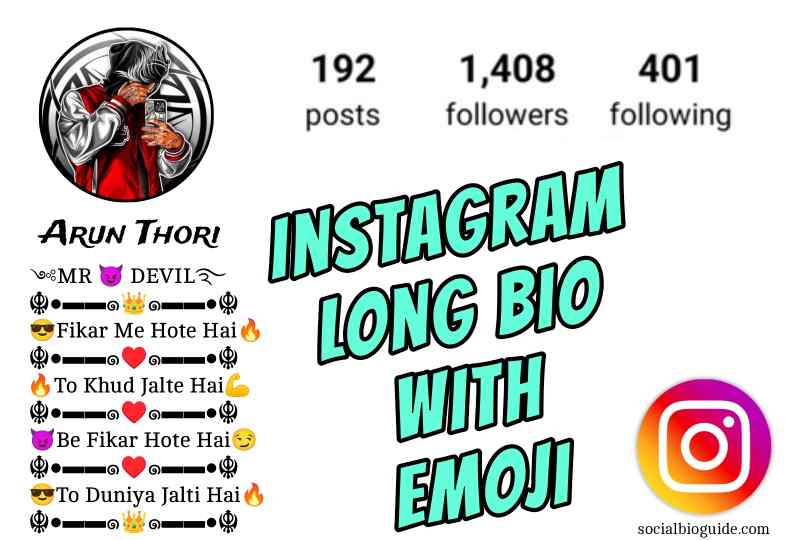 Instagram Long Bio With Emoji