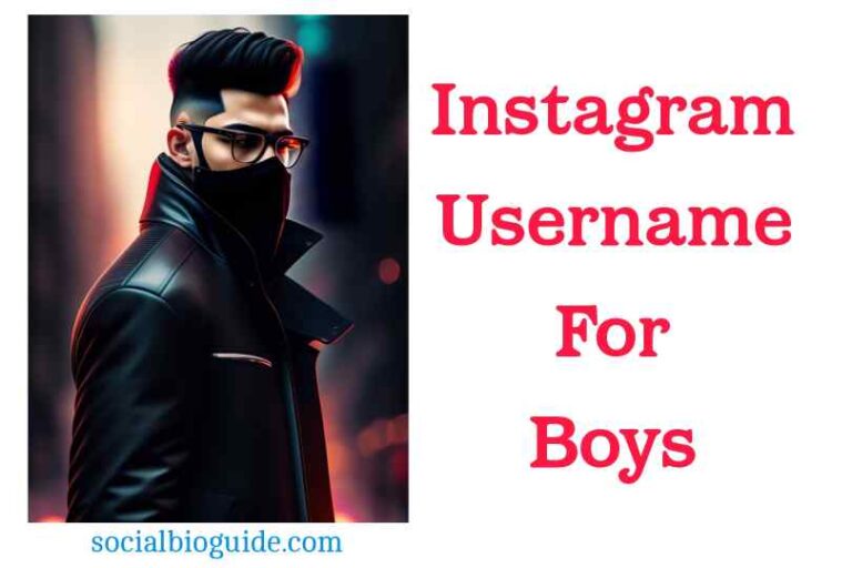 Instagram Username For Boys