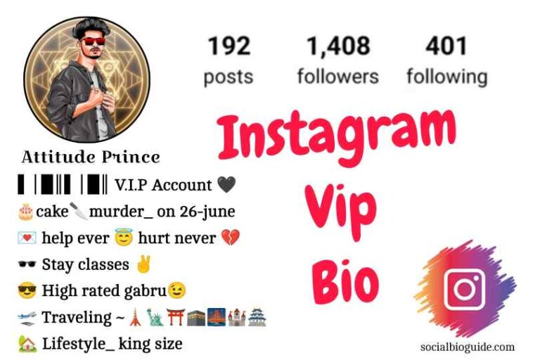 Instagram Vip Bio