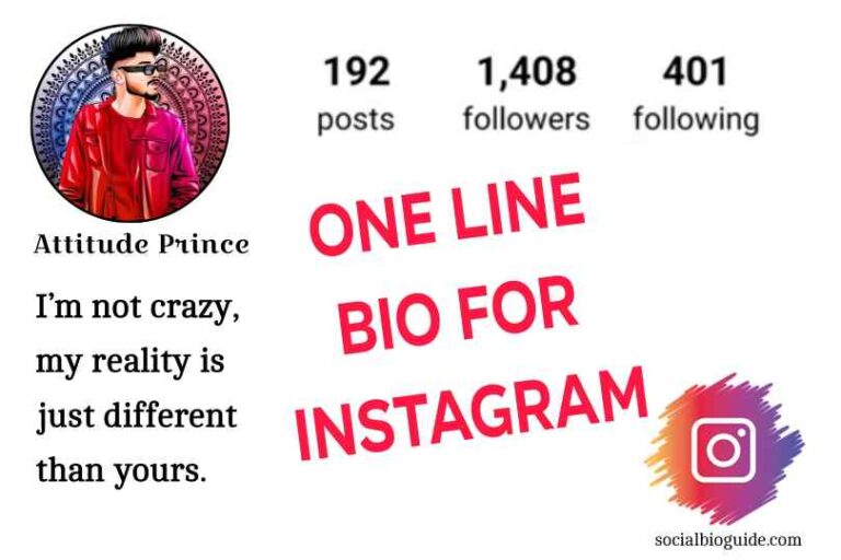 One Line Bio For Instagram