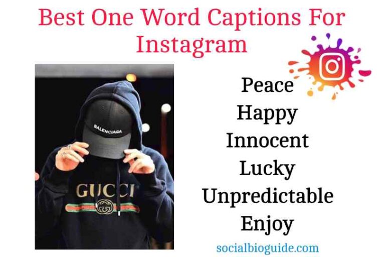 One Word Captions For Instagram