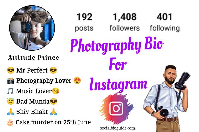 Photography Bio for Instagram