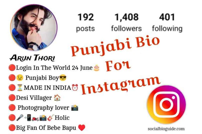 Punjabi Bio For Instagram