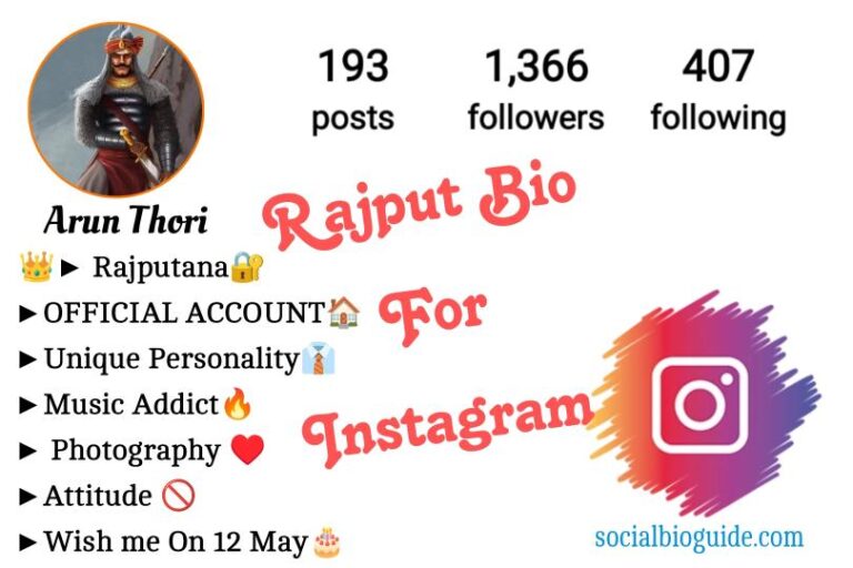 Rajput Bio For Instagram